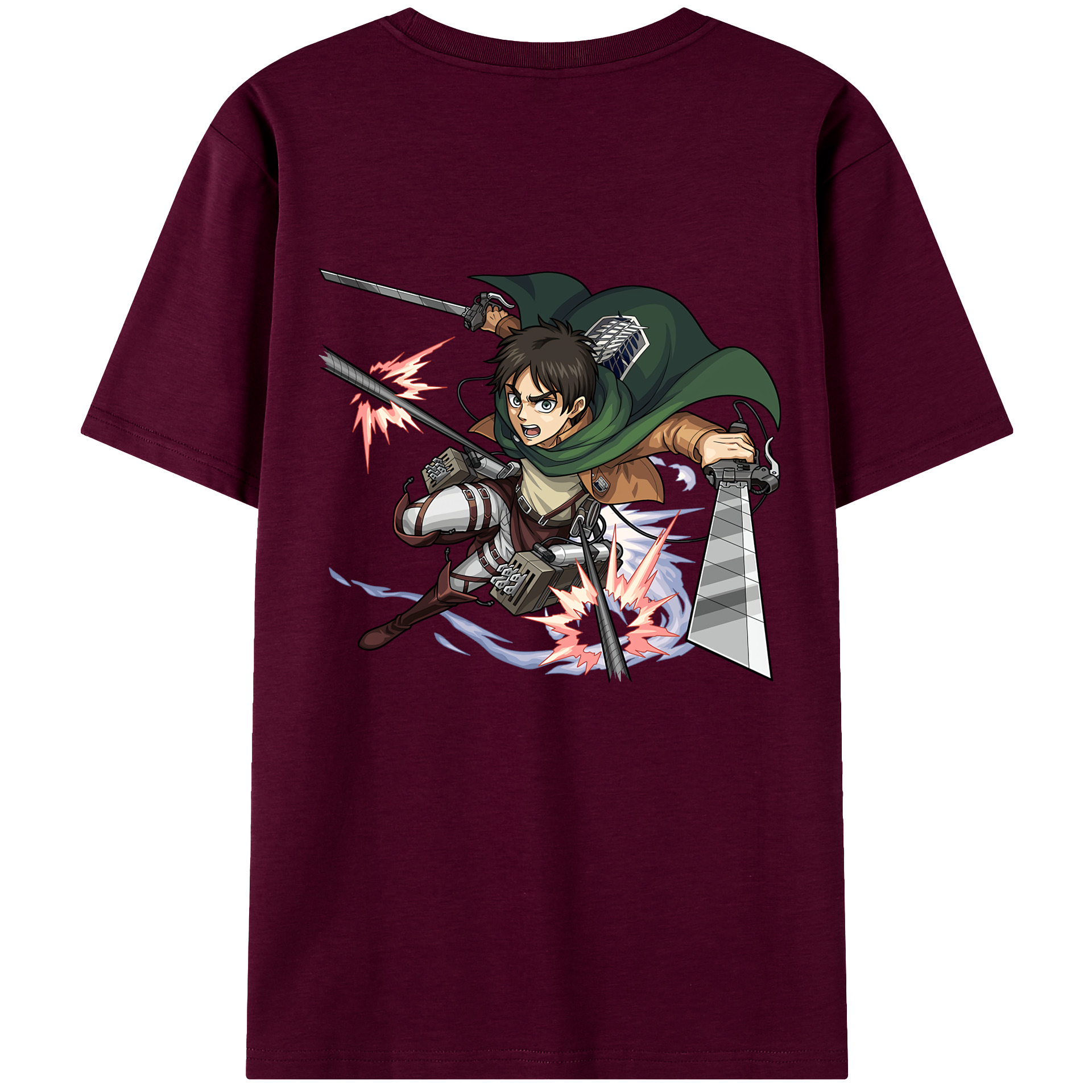 （画像用） 進撃の巨人 エレン･イェーガー Attack on Titan Eren Jäger レディース半袖Tシャツ(バックプリント)